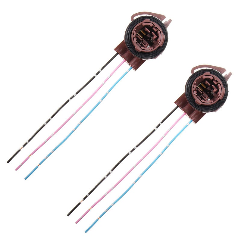 x xotic tech 2pcs 3156 3157 Female Socket Wiring Harness Adapters, Extension Repair Replacement Retrofit for LED Bulbs, Brake Tail Lights, Turn Signal DRL Lamps, etc. - Image 1